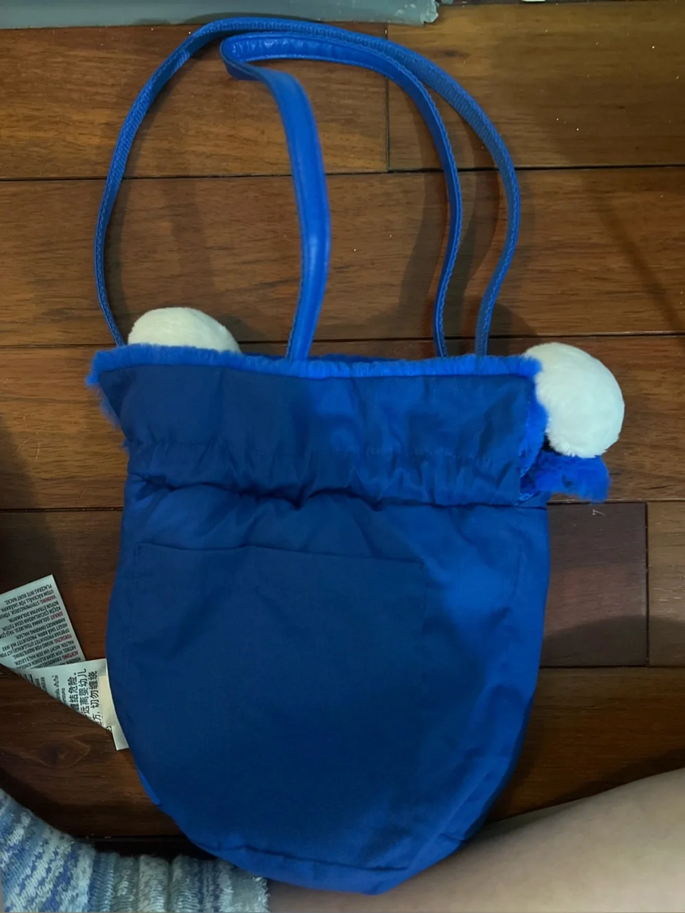 Disney Parks Pixar Toy Story 4 Forky Plush Fuzzy Crossbody Bag Cinch Sack Purse